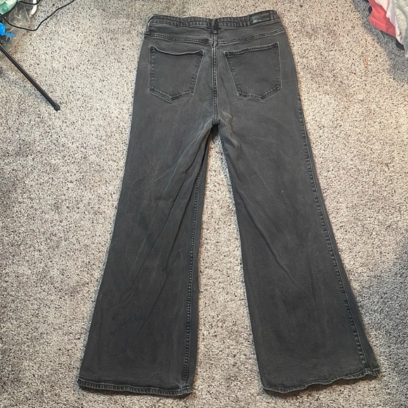 Hollister Black Ultra High Rise Vintage Stretch Wide Leg Jean‎ Size 13R/W31/L31 - Picture 4 of 7